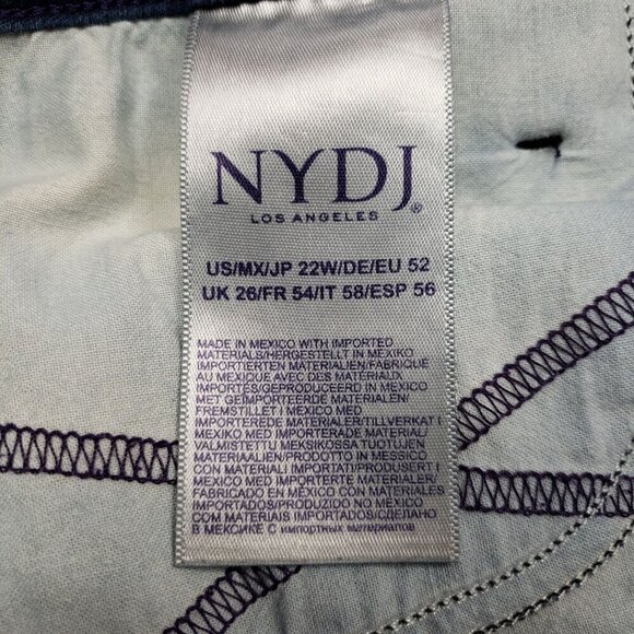 NYDJ‎ Alina Legging Jeans Womens 22W High Rise Dark Wash - Picture 7 of 7